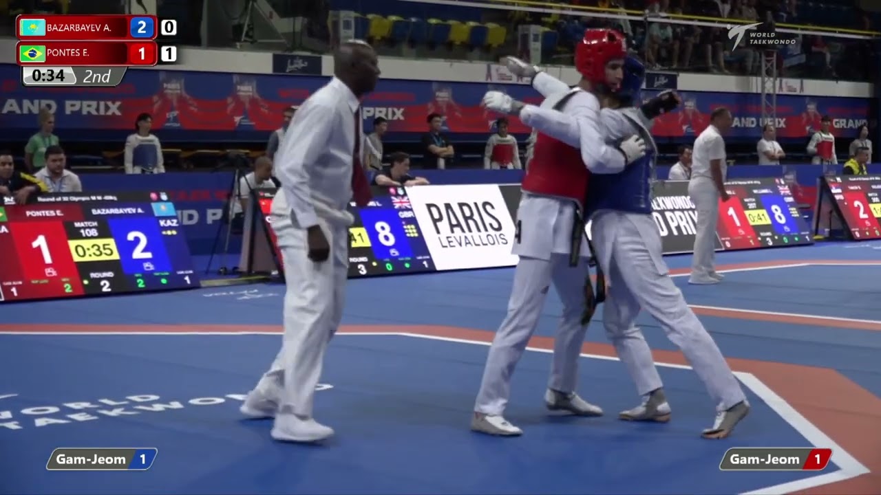108 R32 M 68kg KAZ BAZARBAYEV A BRA PONTES E background