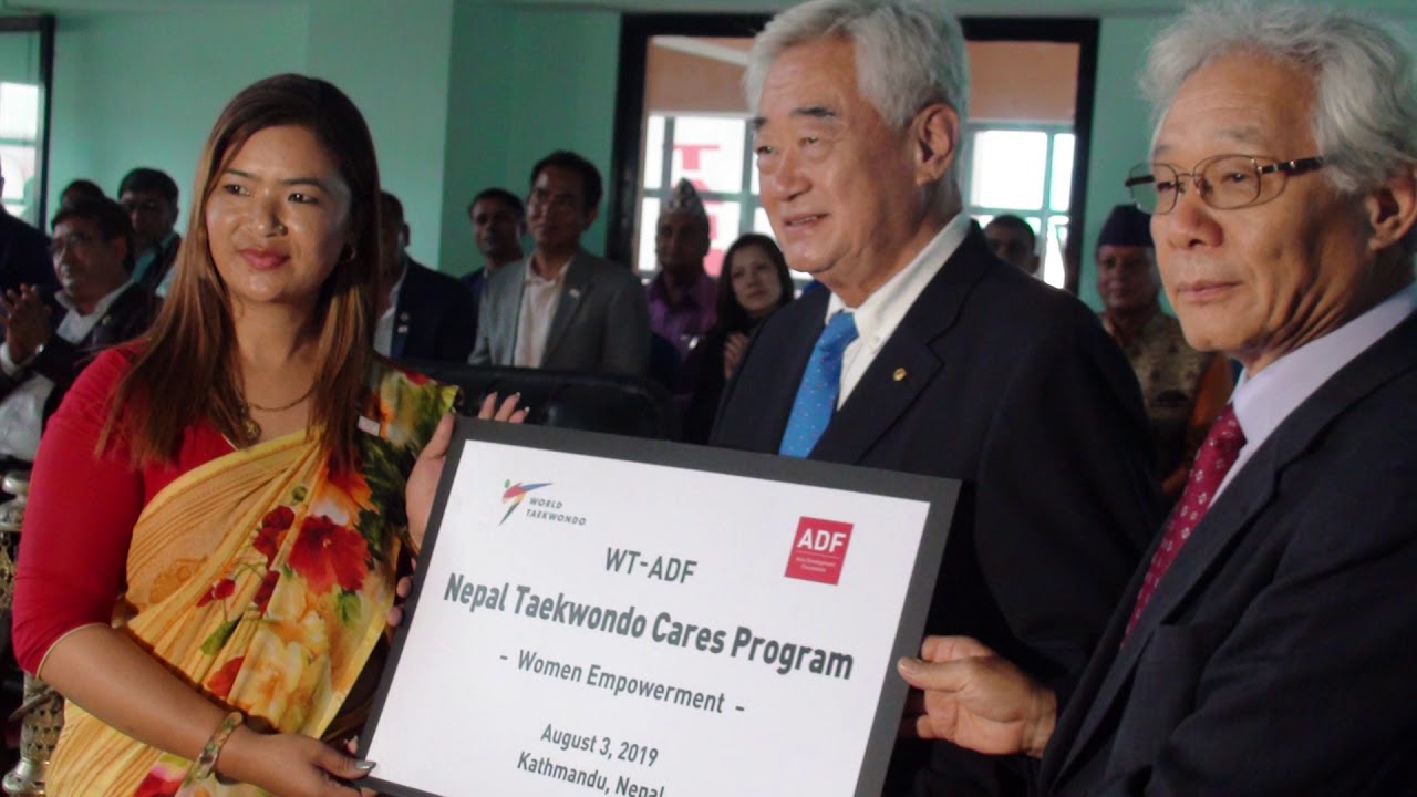 World Taekwondo Cares Program for Nepal 2019 background