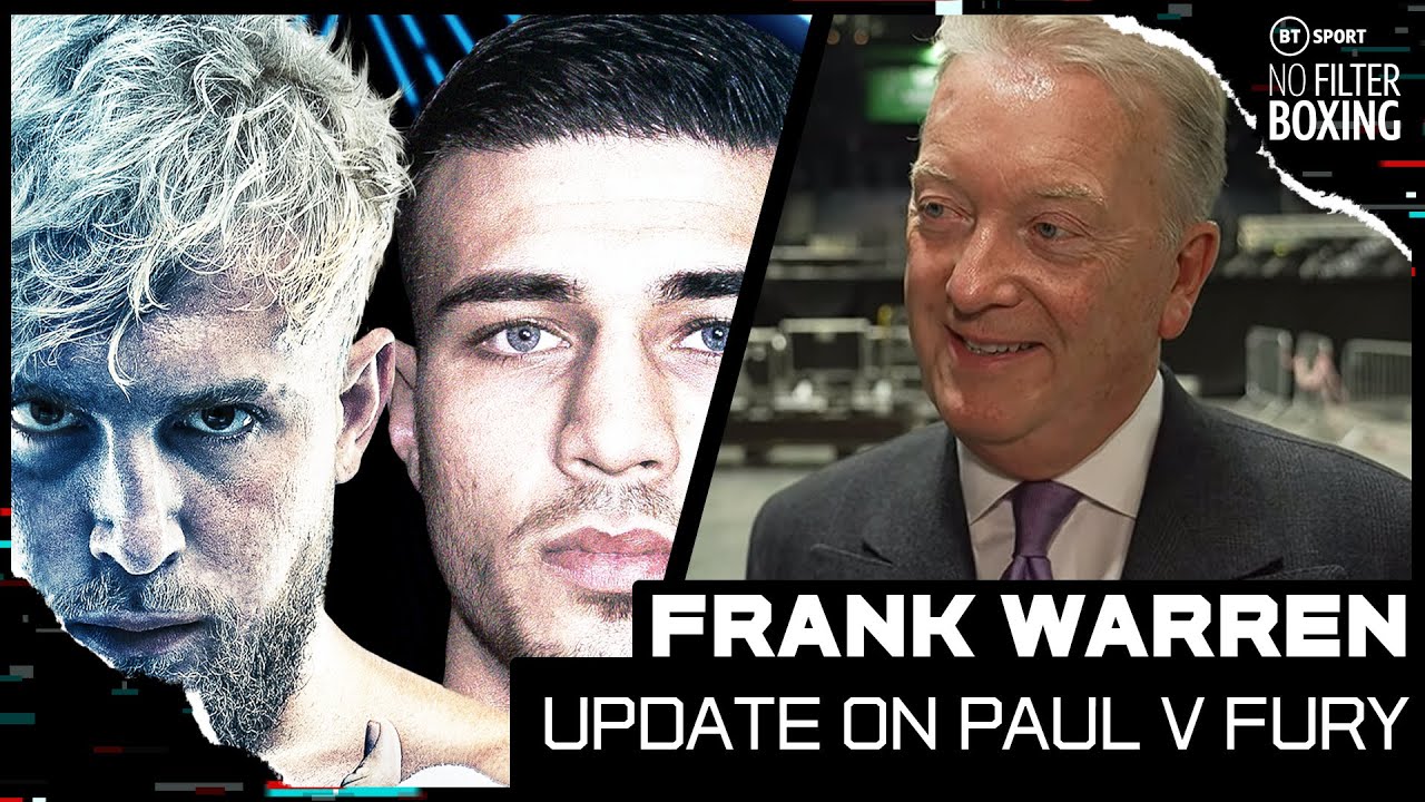"He's got to go to the embassy and sort it out!" Frank Warren issues Jake Paul vs Tommy Fury update background