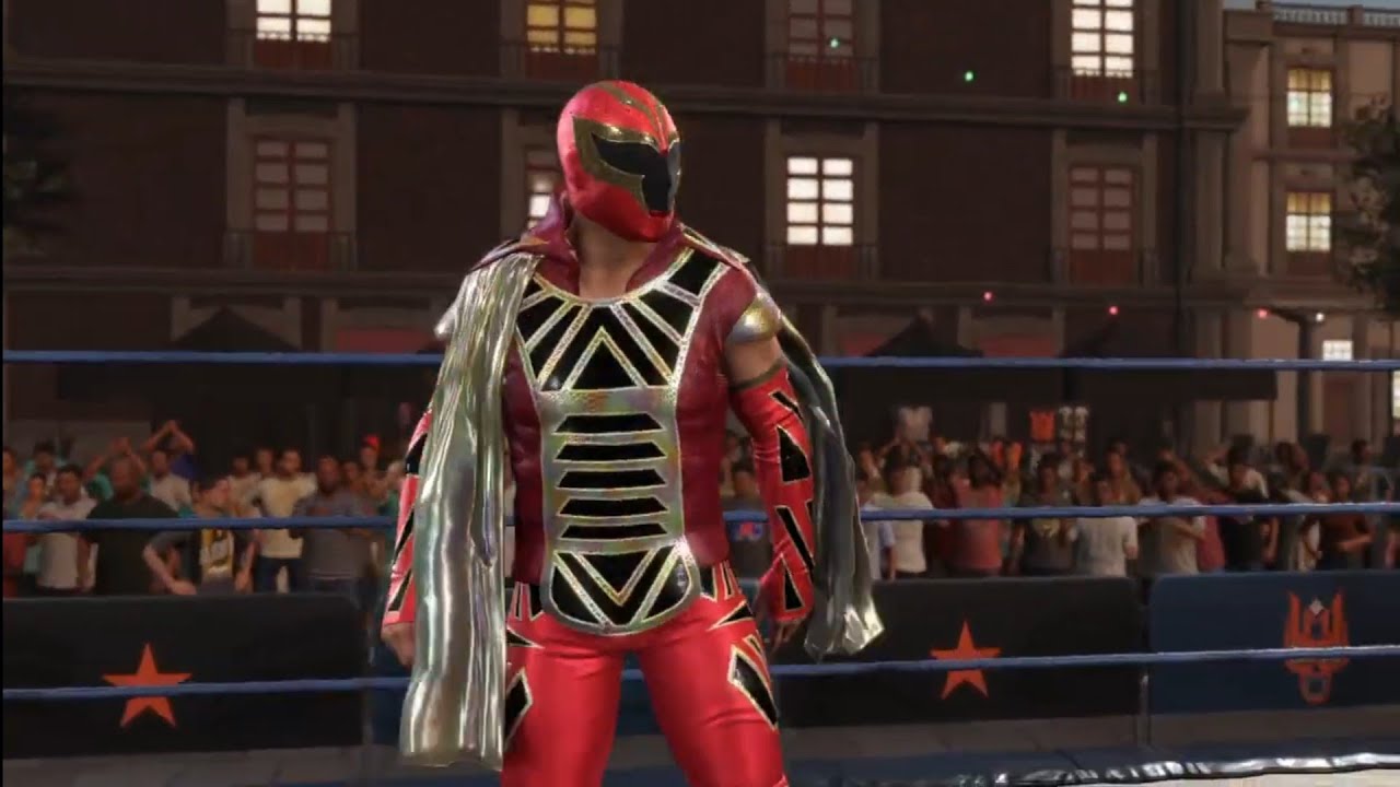 Axiom vs Joaquin Wilde. Lucha Libre Magica. WWE 2K23 background