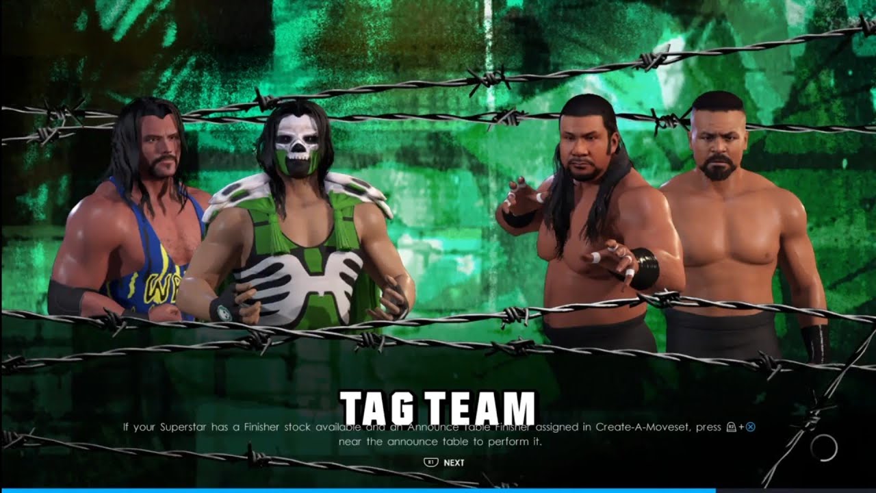 Wrath & Mortis vs The Faces Of Fear. Fall Brawl 97. WWE 2K22 background