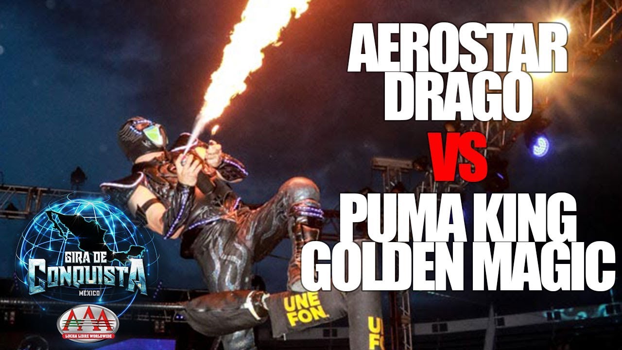 Aerostar y Drago Vs Puma King y Golden Magic | Lucha Libre AAA Worldwide background