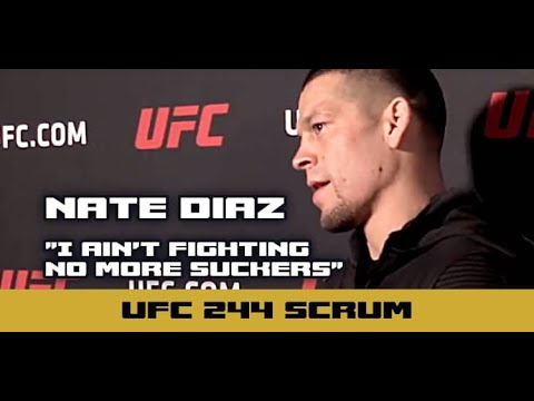 Nate Diaz UFC 244 Workout Scrum (FULL)