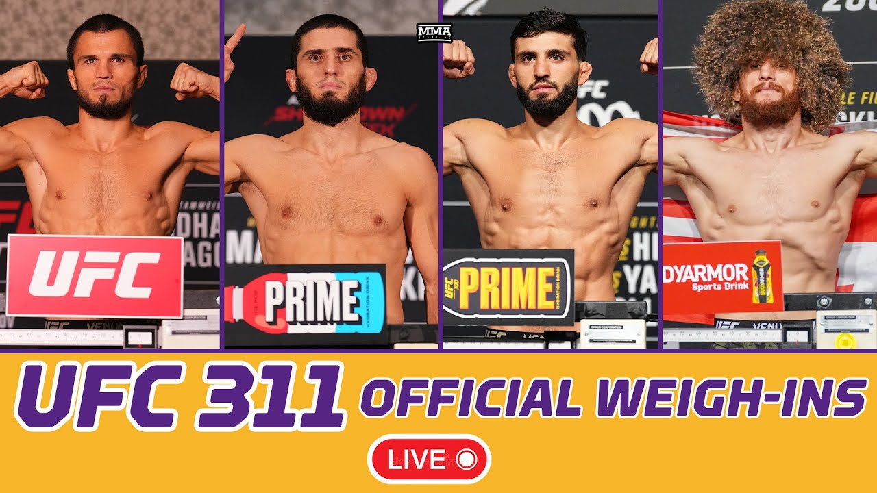 UFC 311: Makhachev vs. Tsarukyan 2 Official Weigh-In Live Stream | MMA Fighting