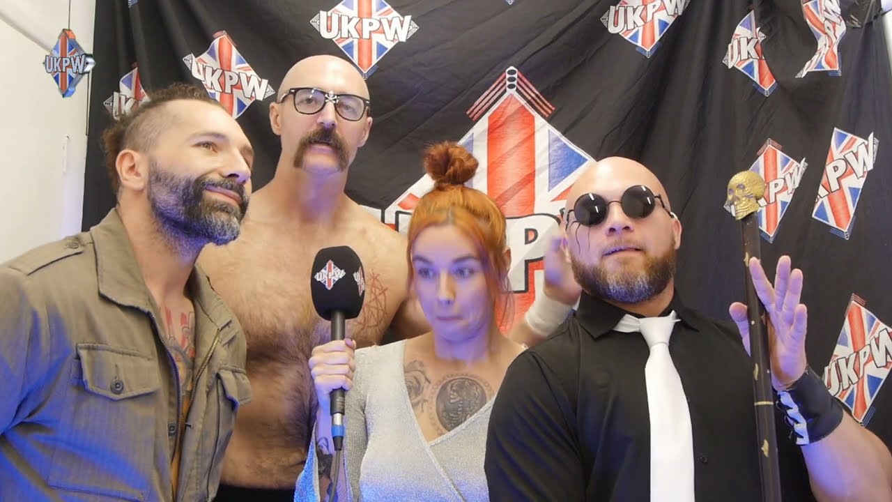 UKPW Pre Match Interview - 'The Veteran' Jack Vaughn, 'Mr International' Jake Omen & Aaron Williams background