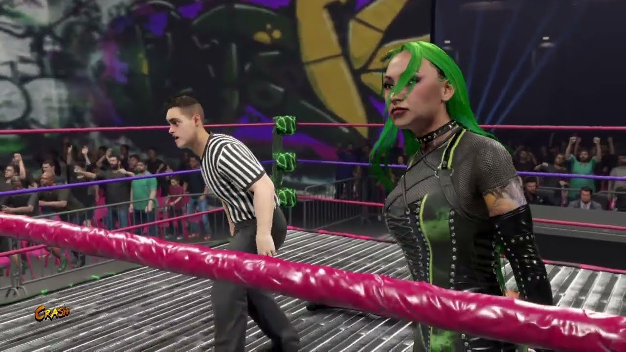 Shotzi Blackhart vs Dakota Kai. The Underground. WWE 2K23 background