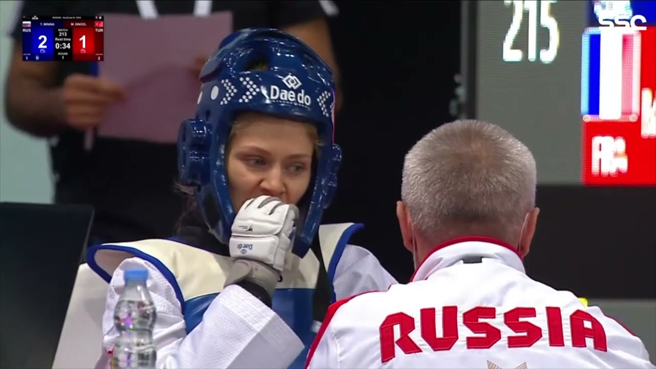SF W-53kg DINCEL Merve TUR vs MININA Tatiana RUS background