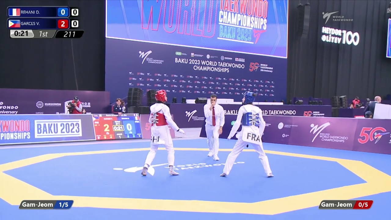 211 R32 Women 46kg FRA REHANI D PHI GARCES V background