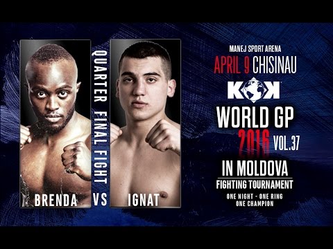 Quarter final fight Aurel Ignat vs Kevin Brenda on KOK WGP Middleweight Tournament 2016