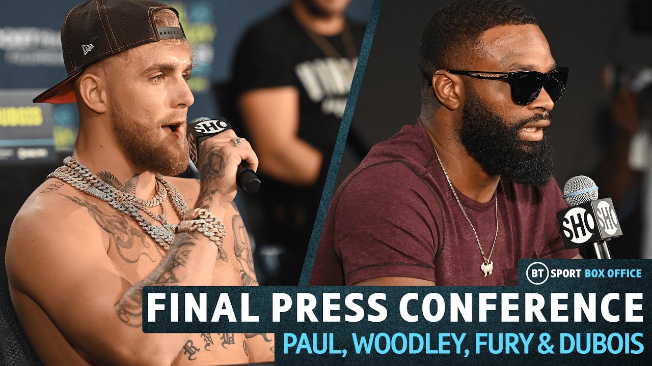 Jake Paul v Tyron Woodley Final Press Conference | Plus Tommy Fury & Daniel Dubois