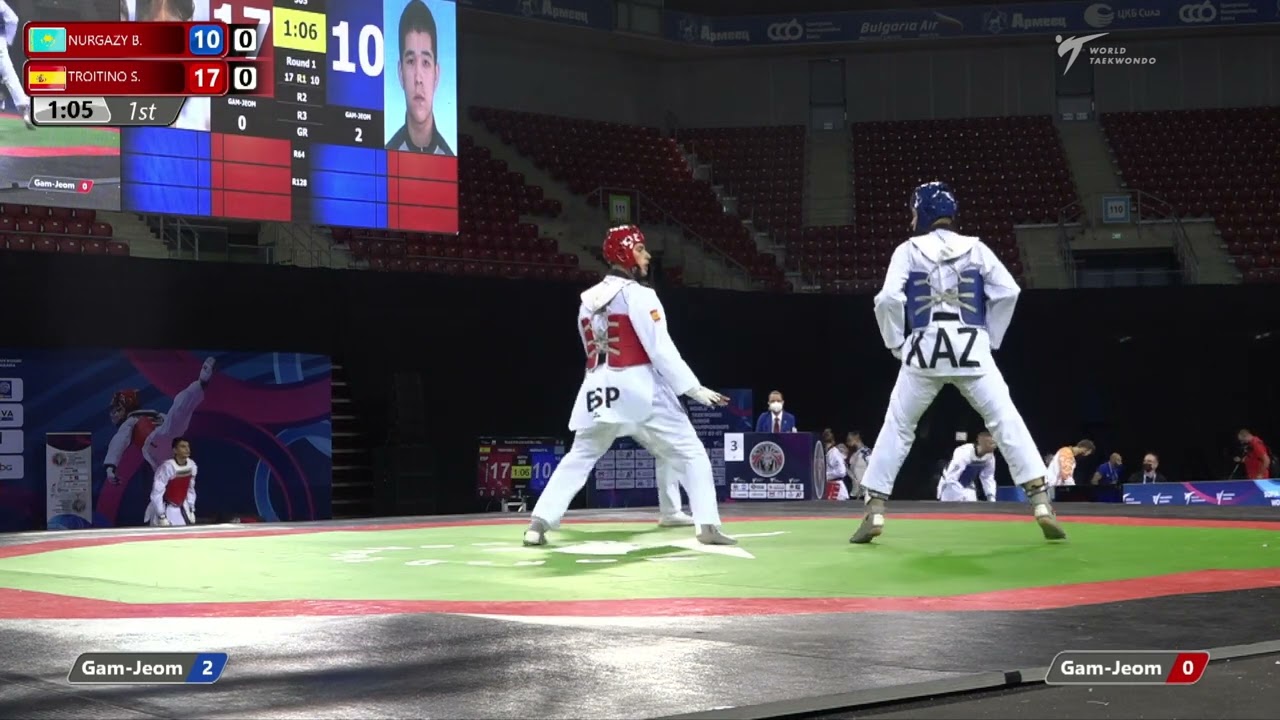 305 Round of 32 Men +78kg KAZ NURGAZY Bekarys ESP TROITINO AMOEDO Sergio