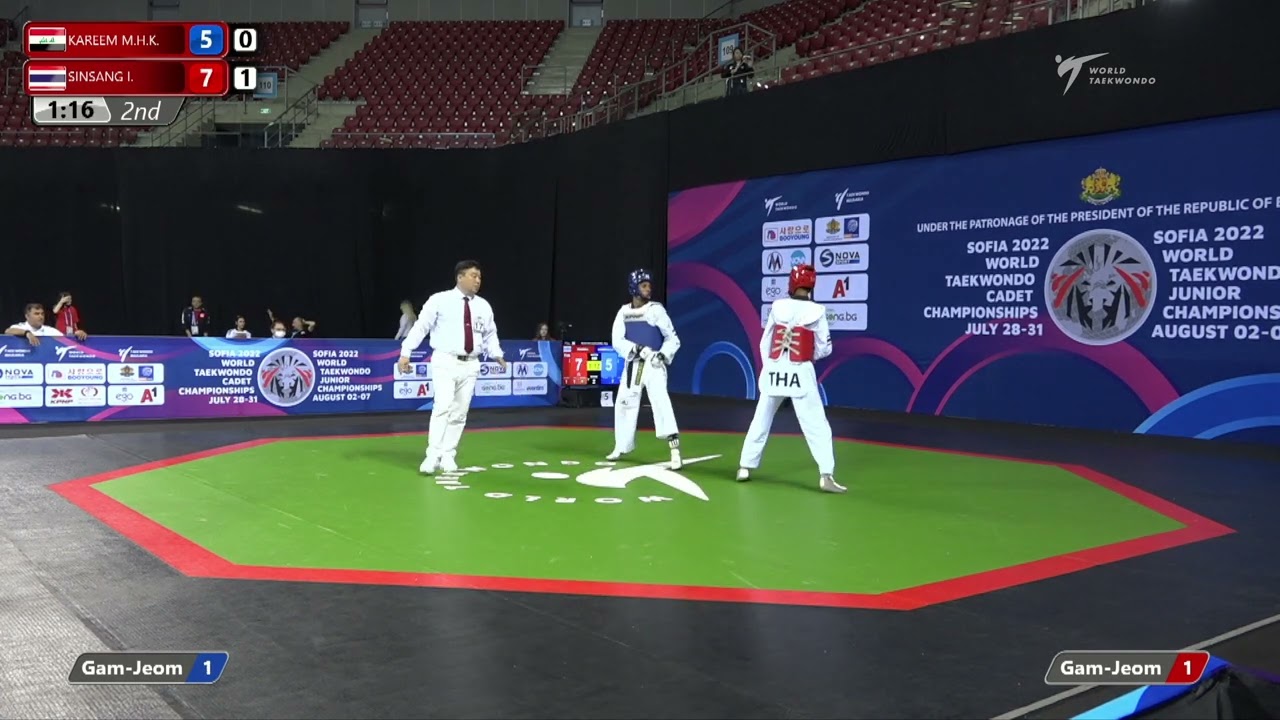 530 Quarter final Men 51kg IRQ KAREEM M H K THA SINSANG I