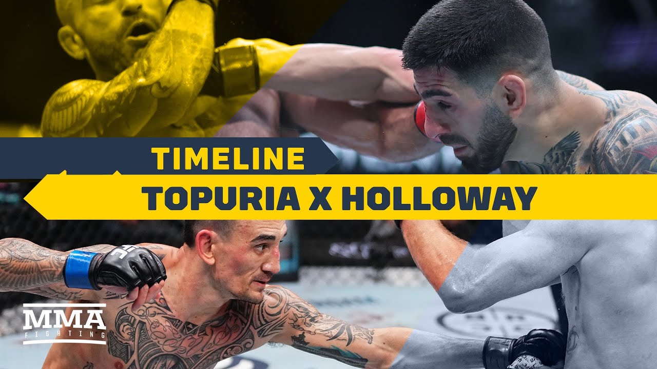 UFC 308 Timeline: Ilia Topuria vs. Max Holloway | MMA Fighting background
