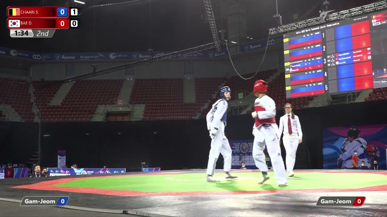 326 Quarter final Women 63kg BEL CHAARI S KOR BAE D