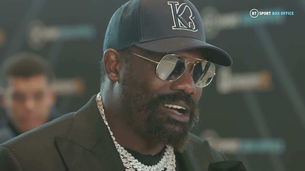 "I'm not scared of any man!" Derek Chisora is always game for a scrap! Next up, Tyson Fury background
