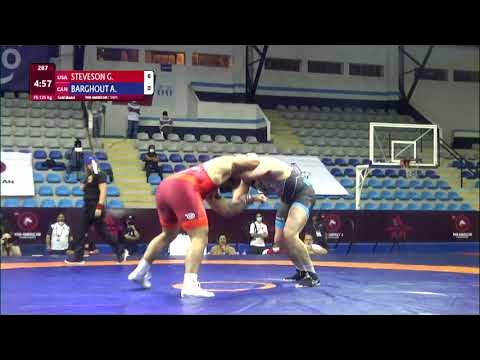 GOLD FS - 125 kg: G. STEVESON (USA) v. A. BARGHOUT (CAN)