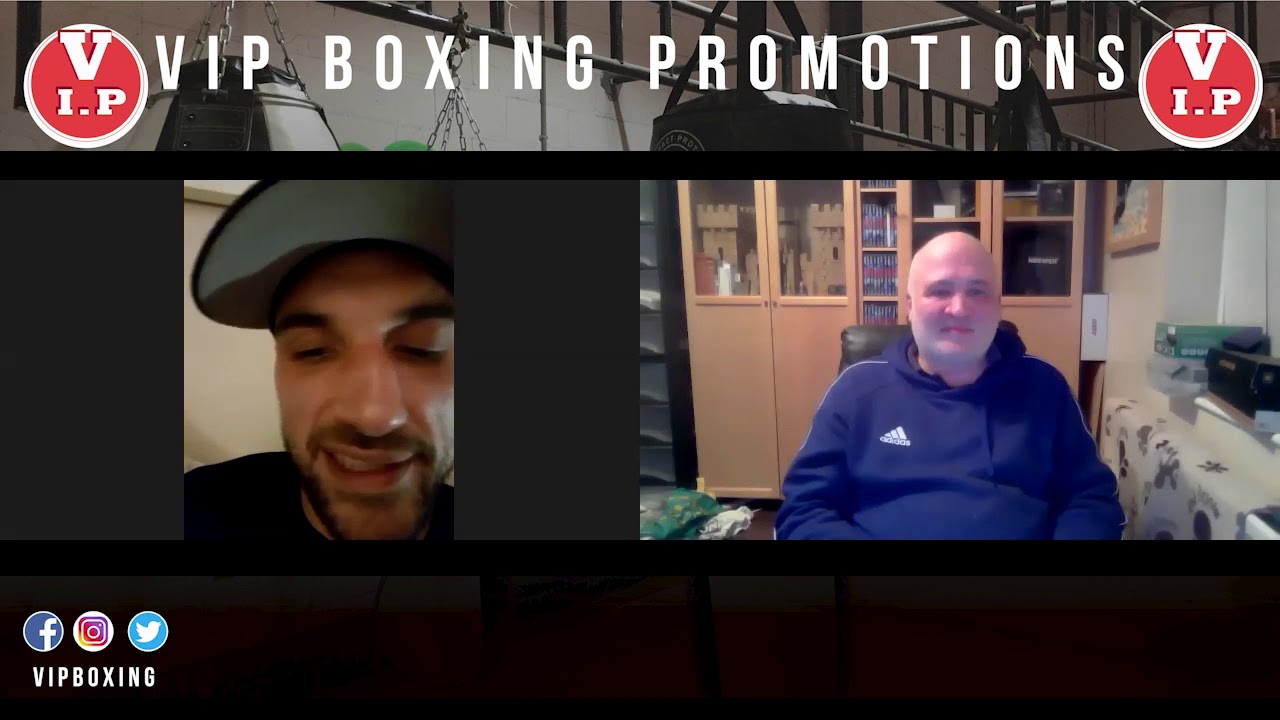 VIPtv talks with Sean Cairns from the bubble in Wembley before his English Title fight #BennFormella background