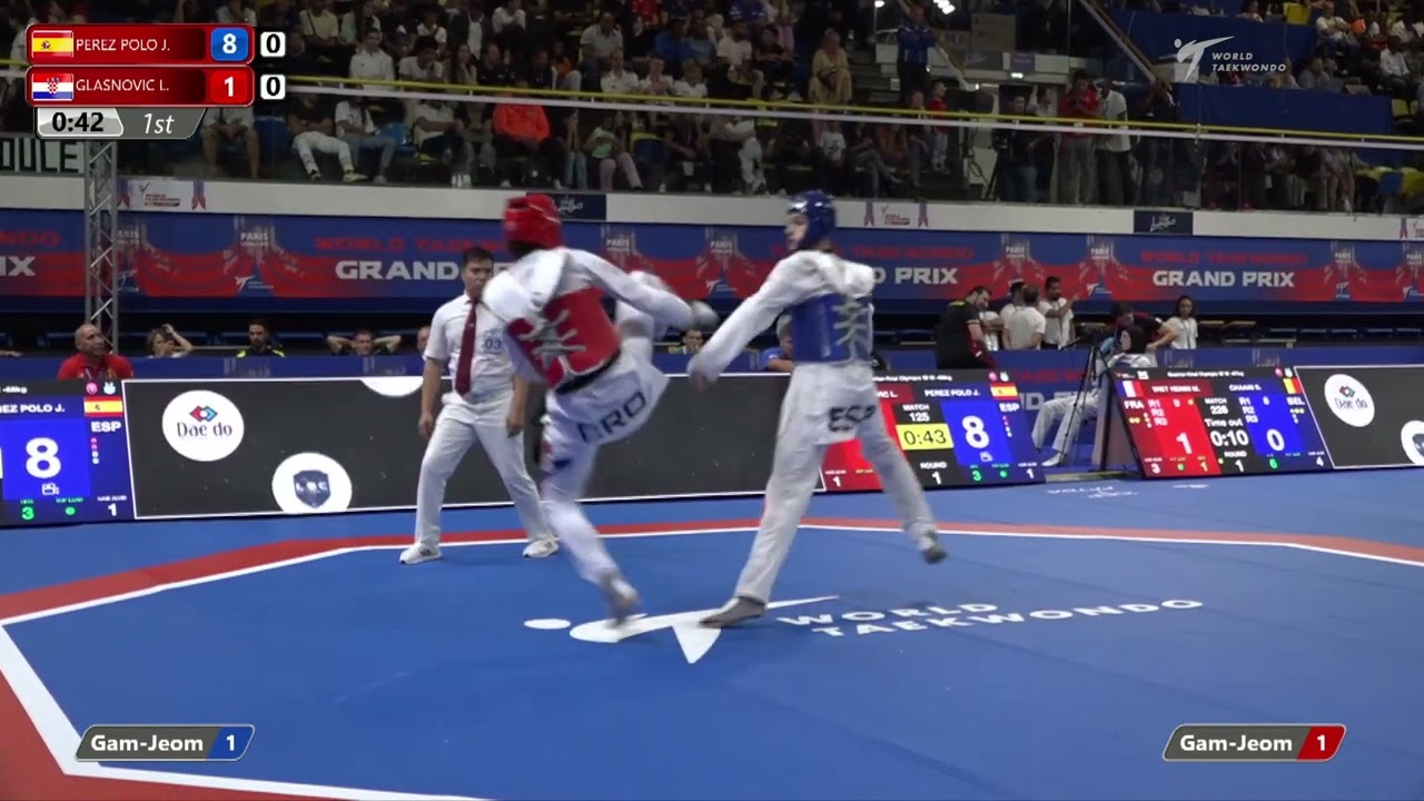 125 Quarter final M 68kg ESP PEREZ POLO J CRO GLASNOVIC L