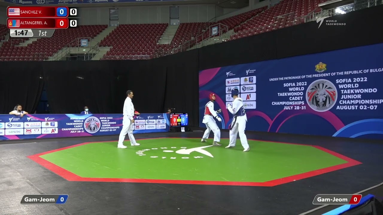 511 R16 Men +78kg USA SANCHEZ V MGL ALTANGEREL A background