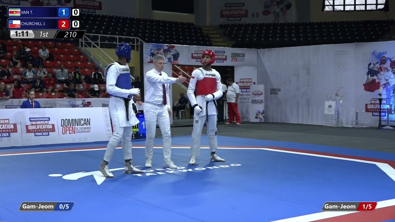 210 Quarter final M 80kg SUR VAN T CHI CHURCHILL J