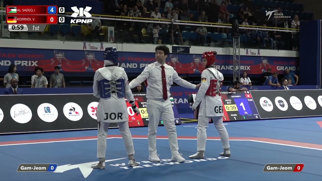 217 Round of 16 Women 67kg JOR AL SADEQ Julyana GER KOERNDL Vanessa