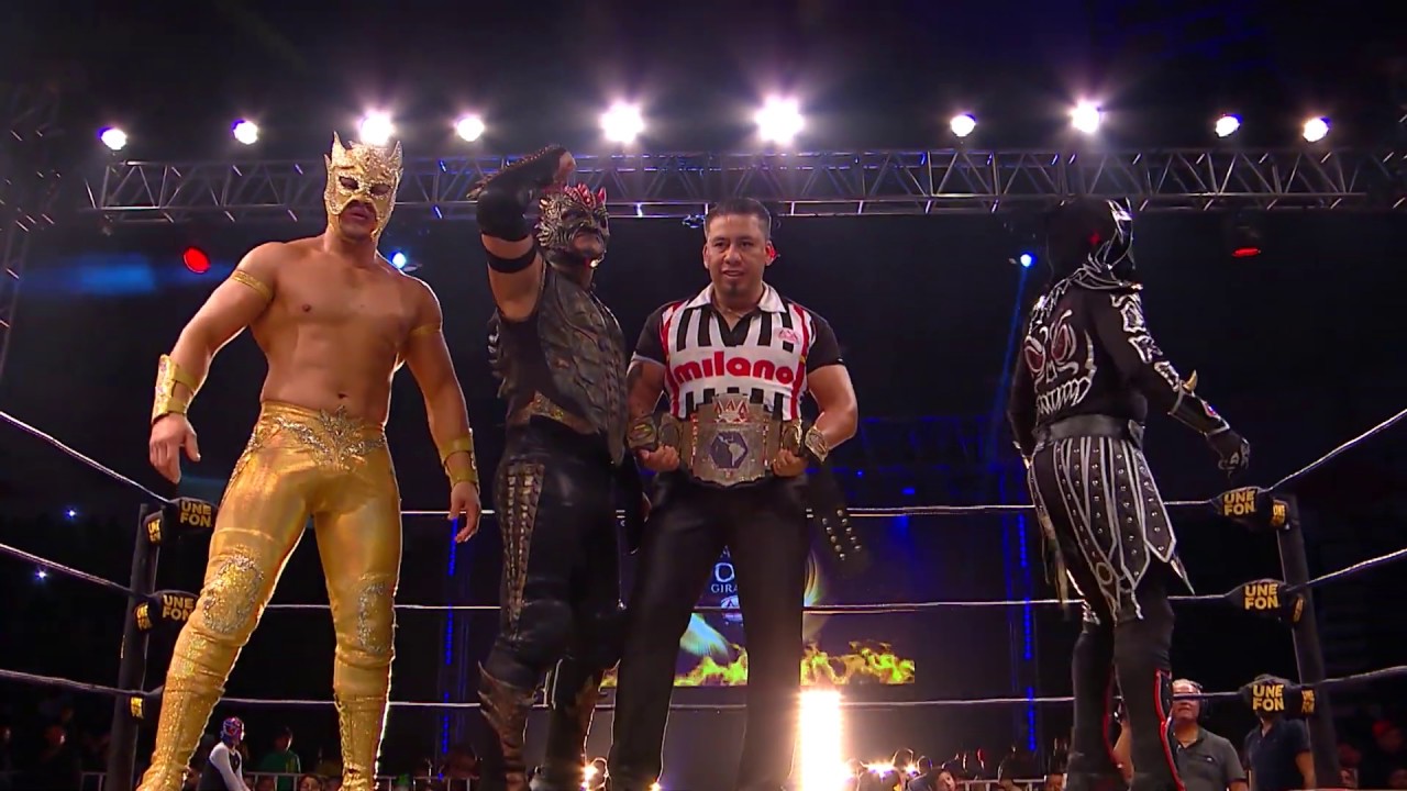 Lucha por el Campeonato Latinoamericano AAA en Ciudad Madero background