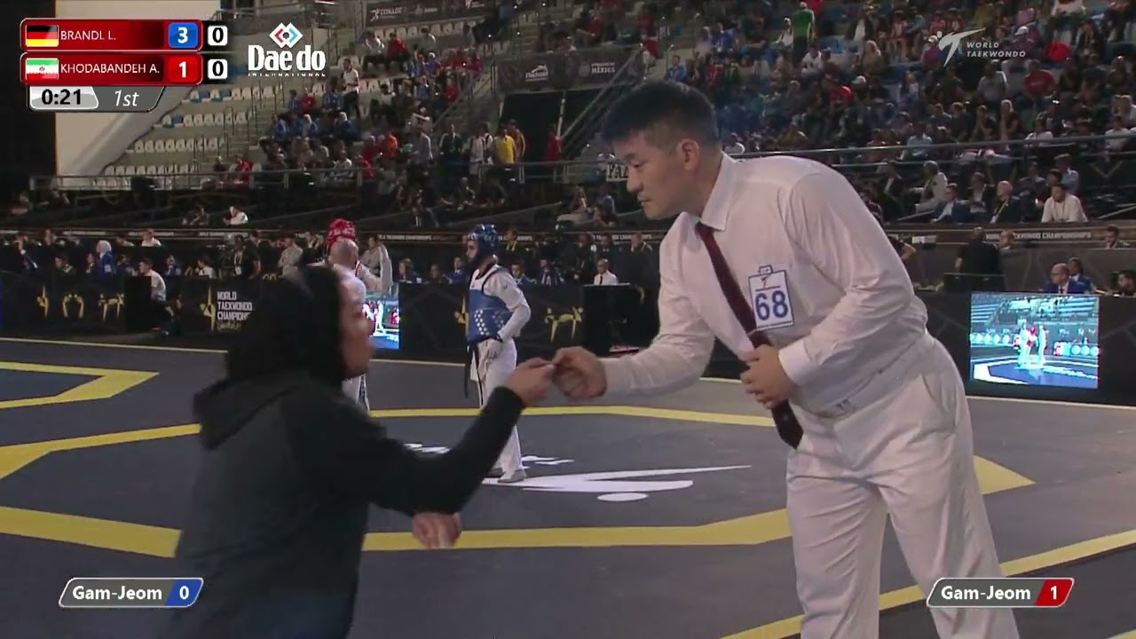 118 W+73kg R-16 BRANDL Lorena GER 🔵 vs 🔴 KHODABANDEH Akram IRI I Guadalajara 2022 WT Championships