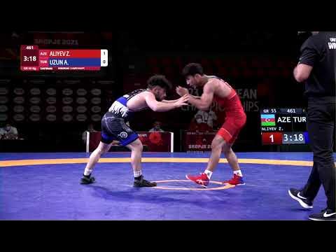 GOLD GR - 55 kg: Z. ALIYEV (AZE) v. A. UZUN (TUR)