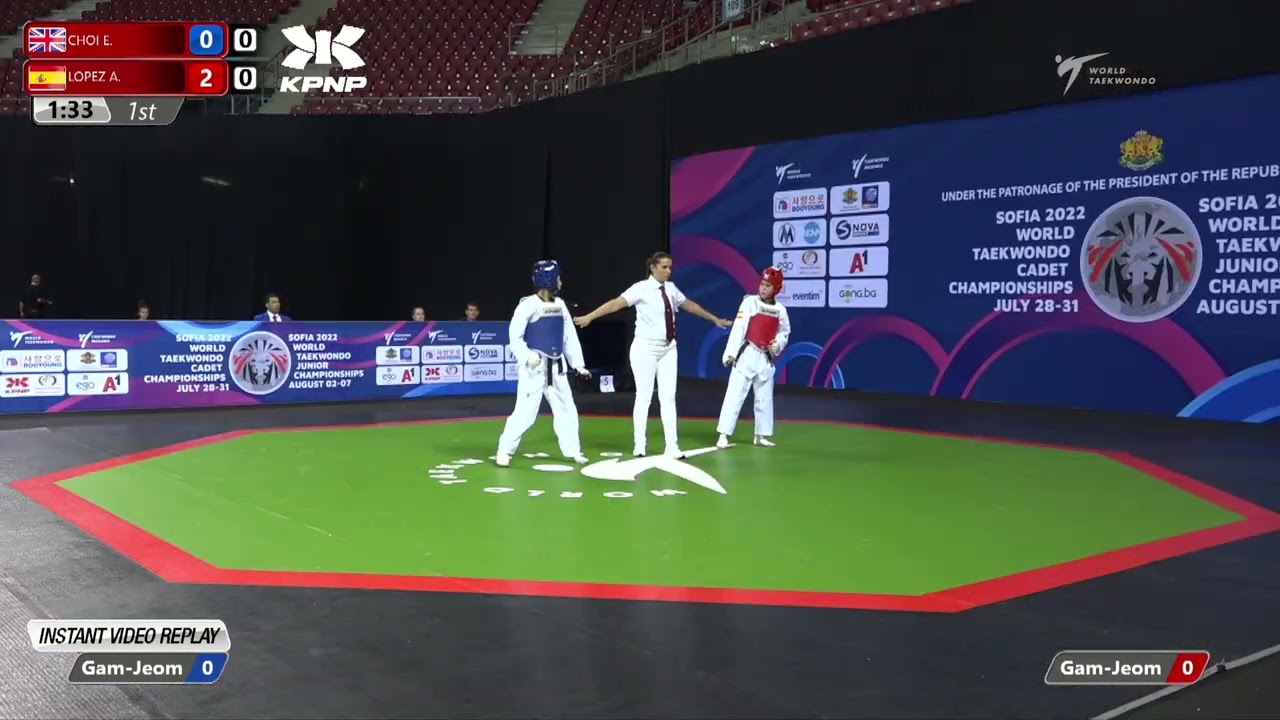 513 Round of 32 Women 44kg GBR CHOI Etta ESP LOPEZ IZQUIERDO Ana