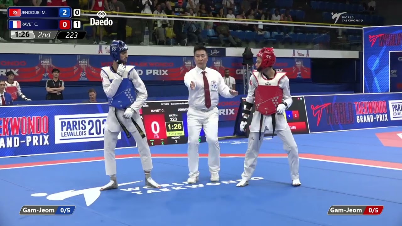223 Quarterfinals MEN M 58KG TUN JENDOUBI M FRA RAVET C