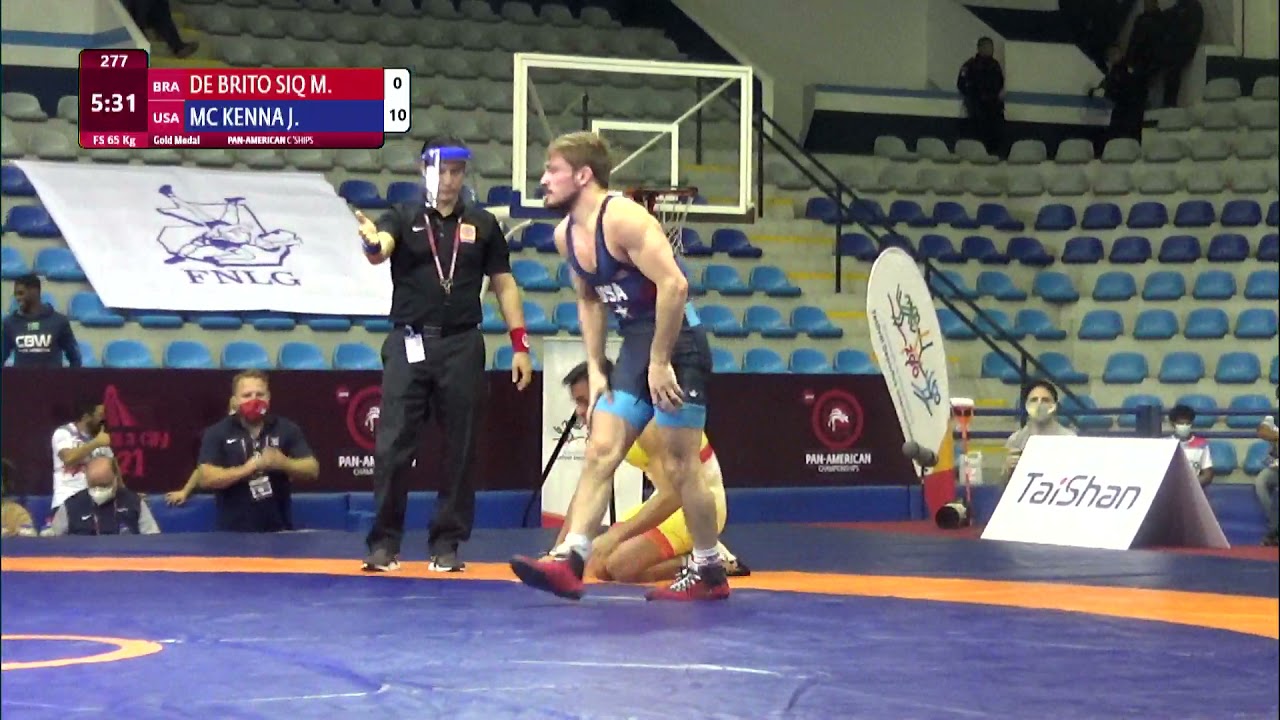 GOLD FS - 65 kg: M. DE BRITO SIQ (BRA) v. J. MC KENNA (USA)