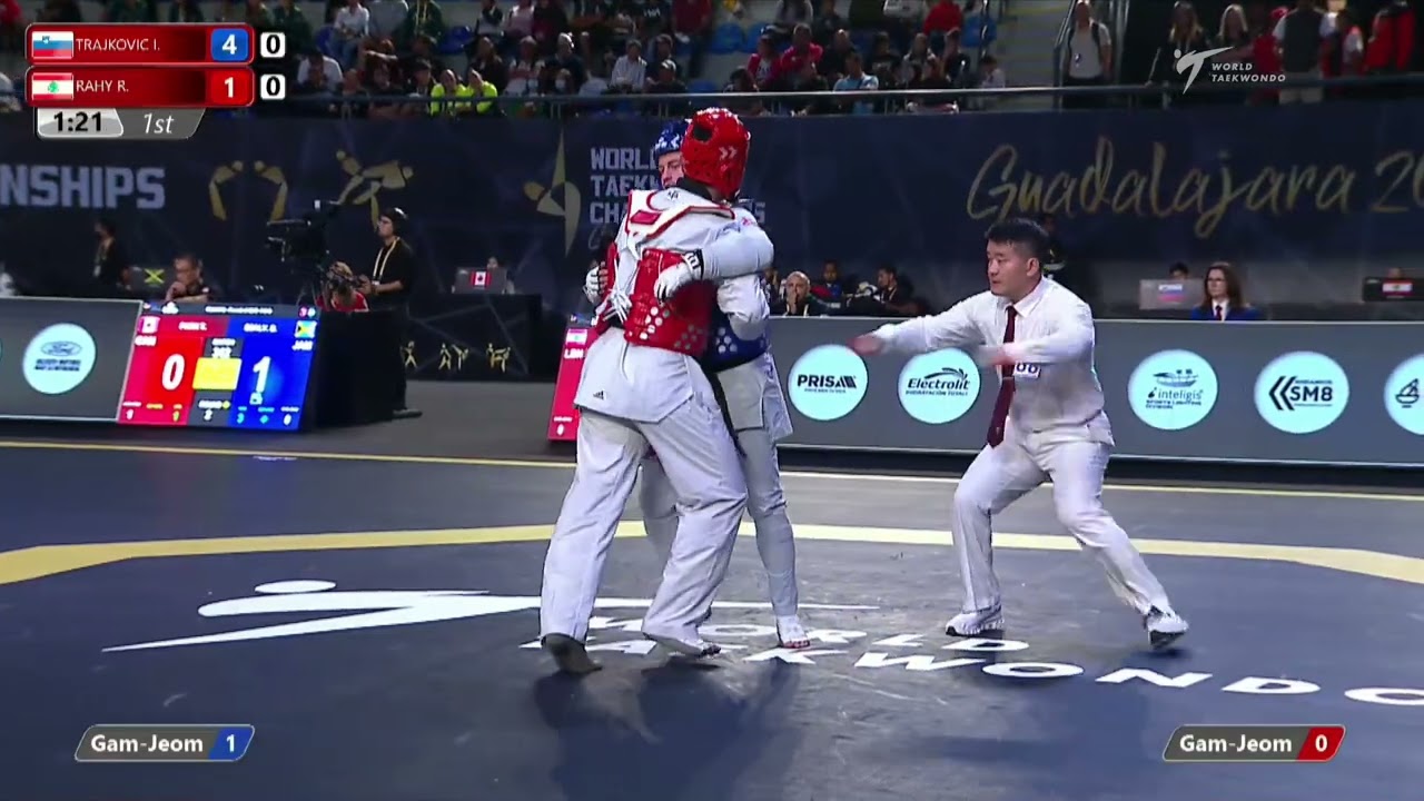 414 M+87kg R-32 TRAJKOVIC Ivan konrad SLO ЁЯФ╡ vs ЁЯФ┤ RAHY Ray LBN I Guadalajara 2022 WT Championships