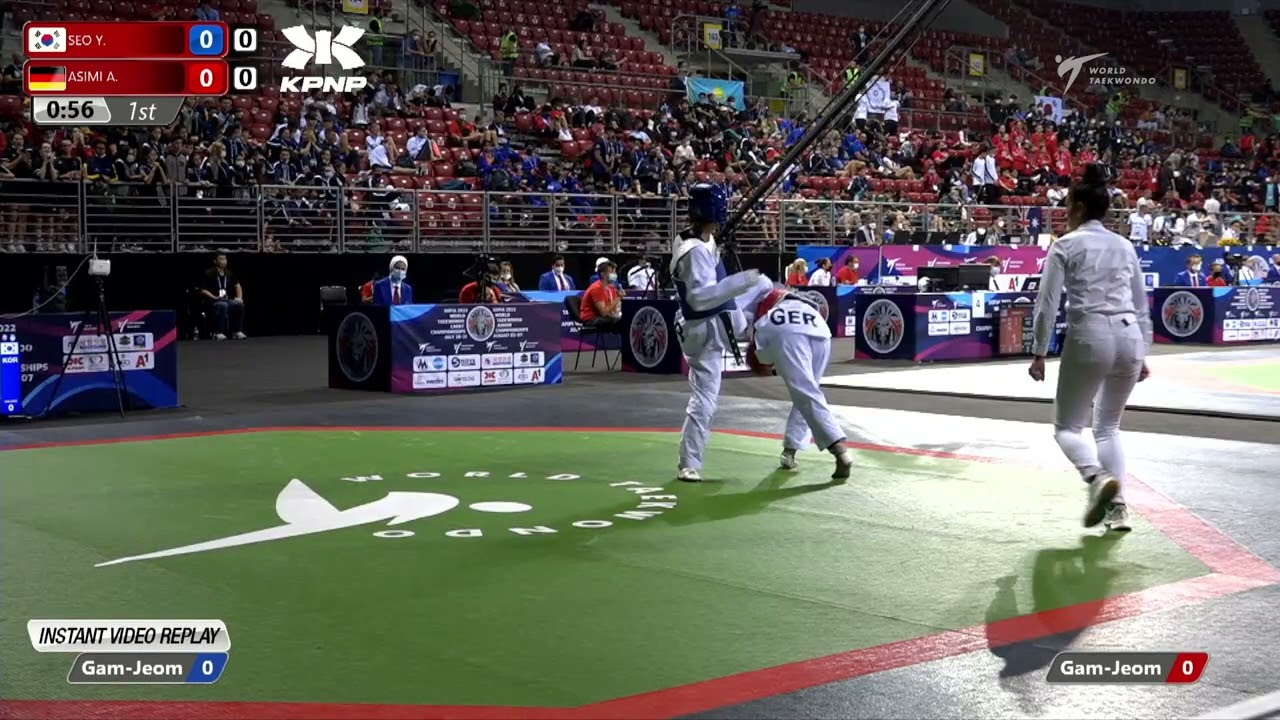 522 R16 Women 52kg KOR SEO Y GER ASIMI A background