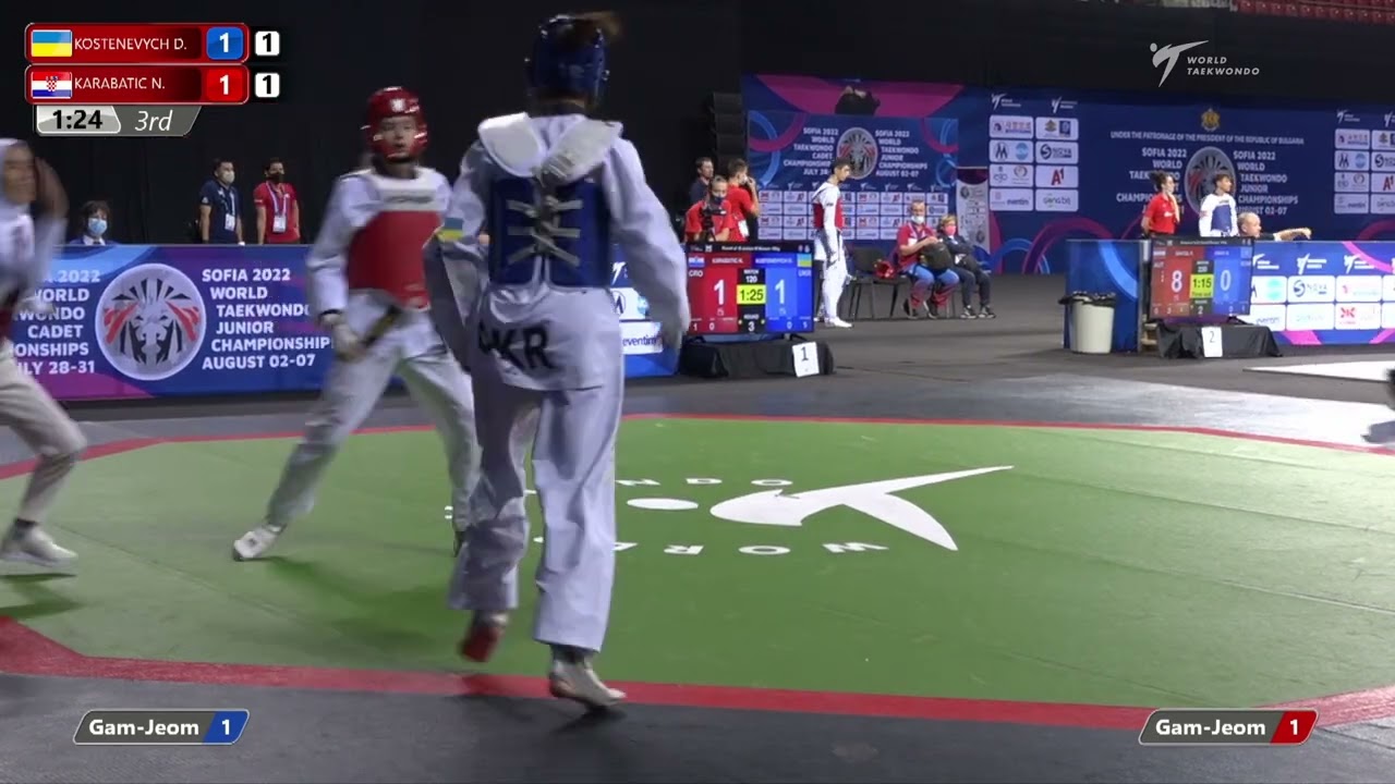 120 R16 Women 55kg UKR KOSTENEVYCH D CRO KARABATIC N