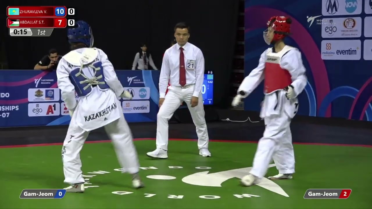 509 R32 Girls 51kg KAZ ZHURAVLEVA V JOR ABDALLAT S T