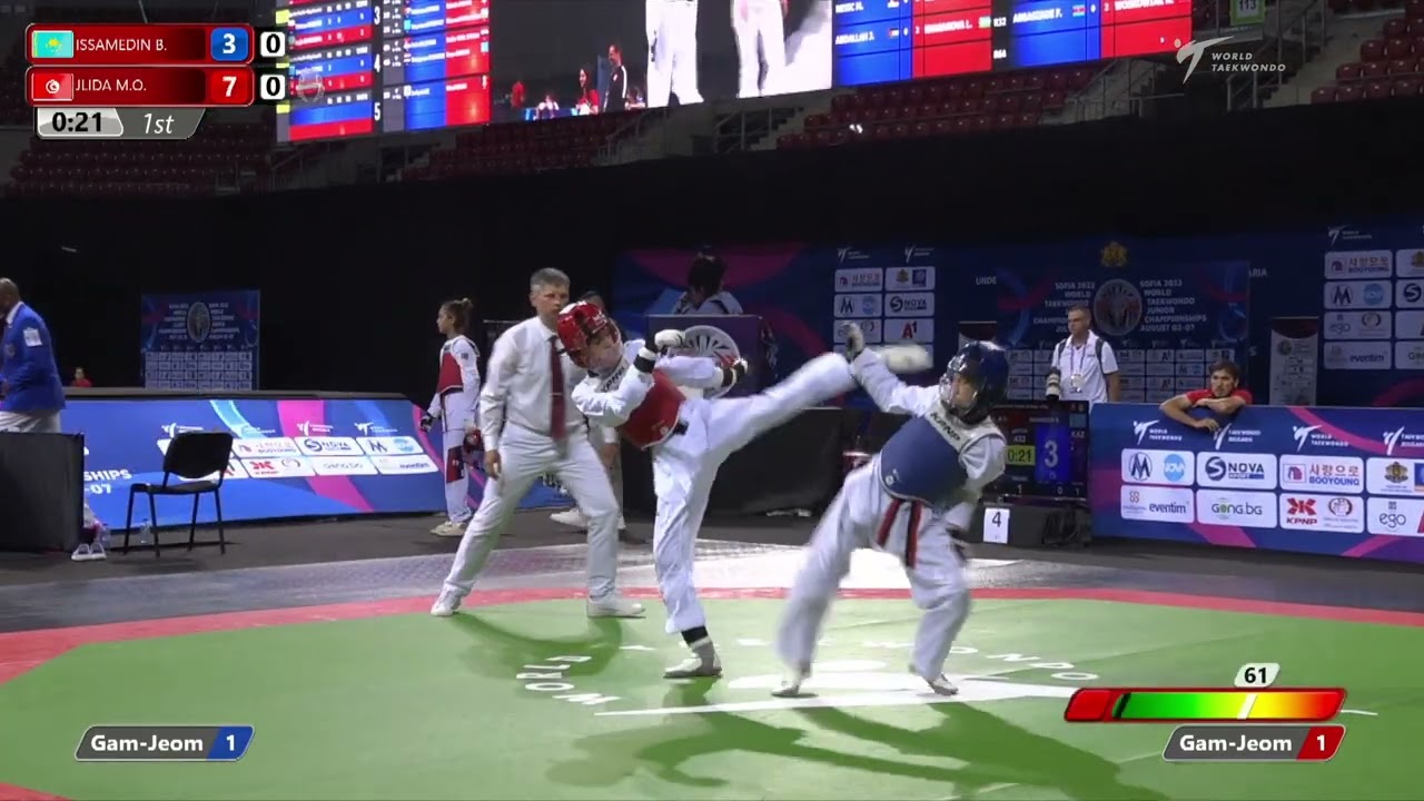 433 Quarter final Boys 37kg KAZ ISSAMEDIN B TUN JLIDA M O