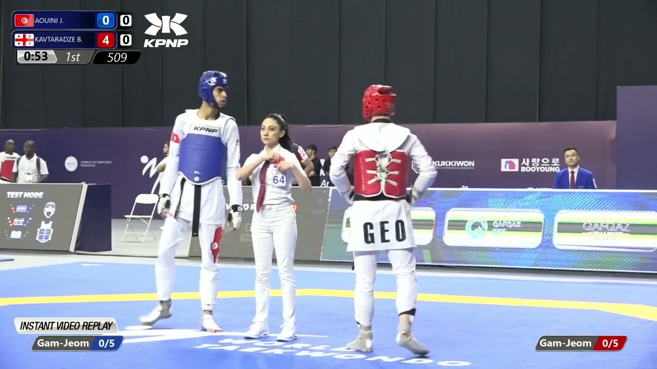 509 R64 Men 68kg TUN AOUINI J GEO KAVTARADZE B background