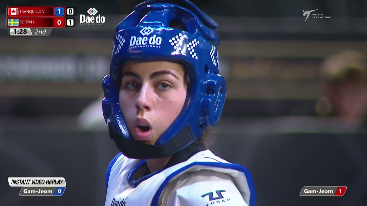 513 W-49kg R-32 TRANQUILLE Viviane CAN 🔵 vs 🔴 BODEN Indra SWE I Guadalajara 2022 WT Championships background