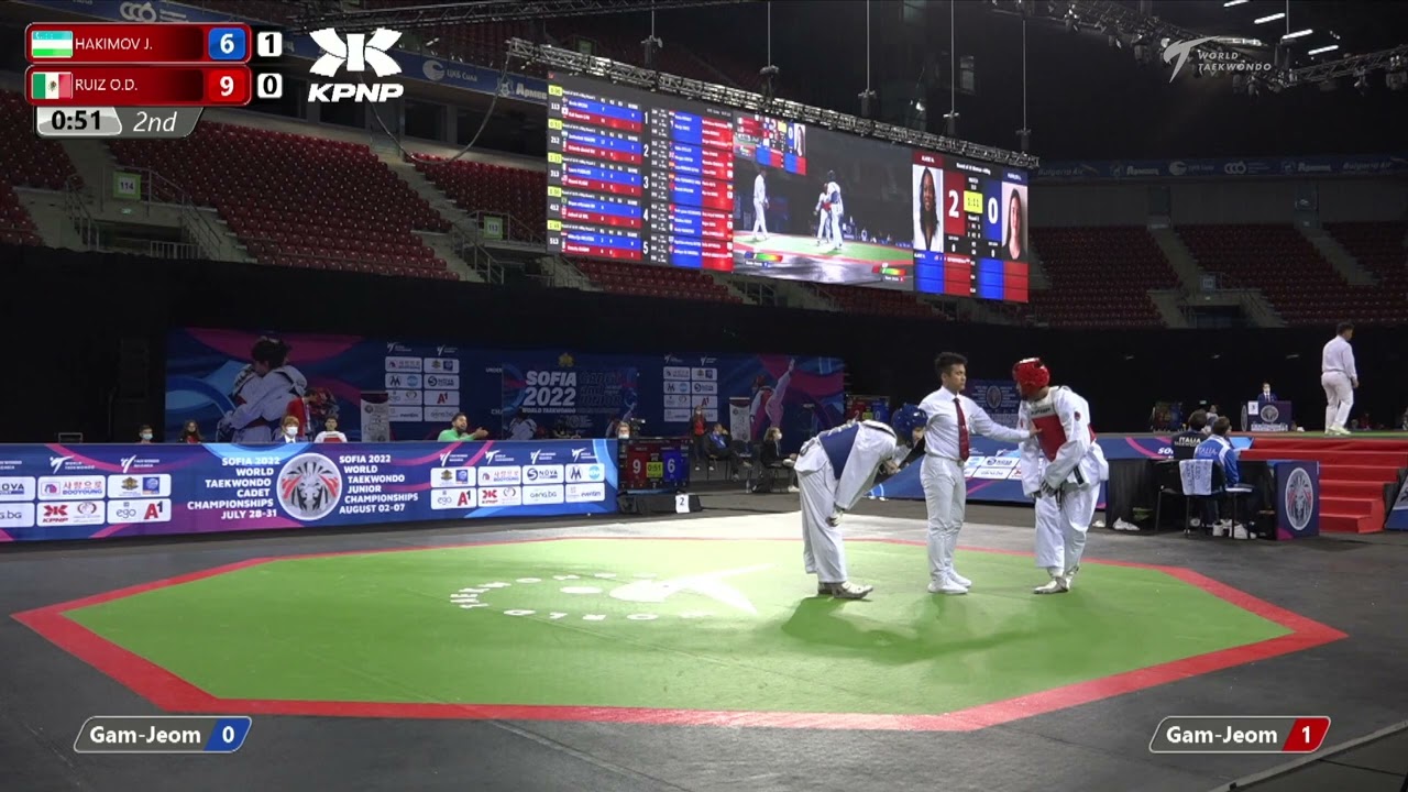 212 R16 Men +78kg UZB HAKIMOV J MEX RUIZ O D background