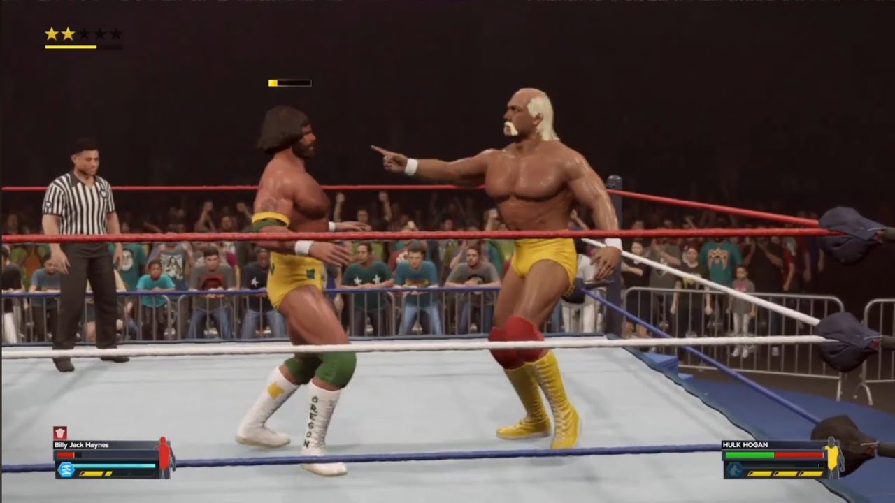 Billy Jack Haynes vs Hulk Hogan. WWE 2K23