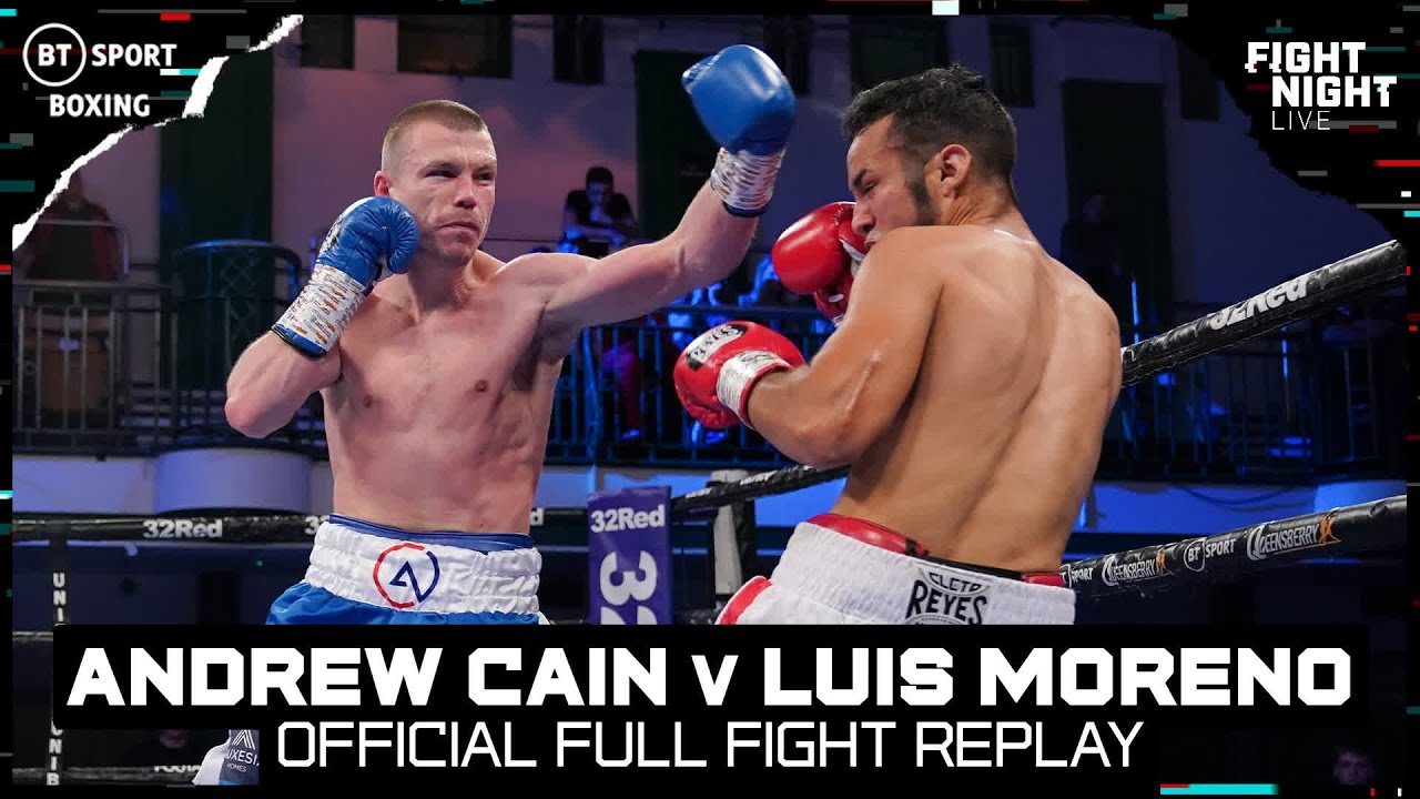 EXPLOSIVE POWER! | Andrew Cain lands another first round finish! | Cain v Moreno Highlights background