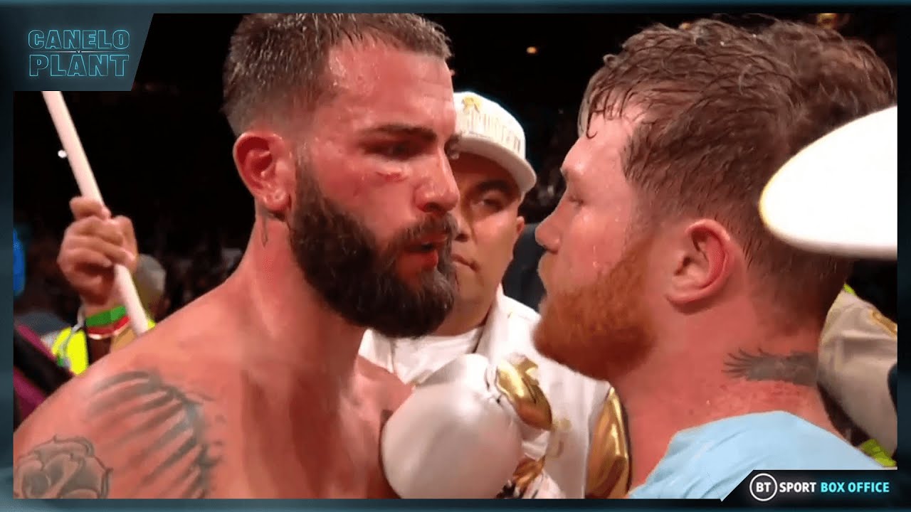 Canelo And Caleb Plant Embrace And Show Respect After Epic Battle π€ backdrop