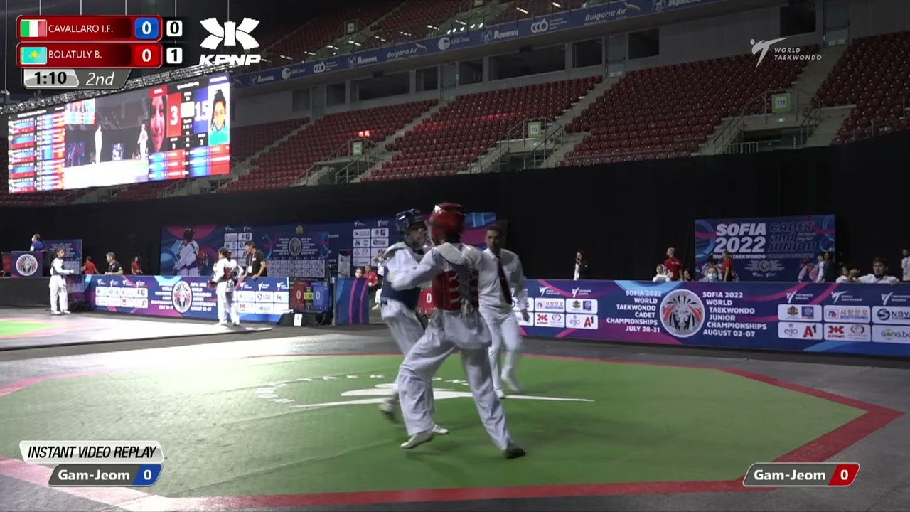 525 R16 Boys 45kg ITA CAVALLARO I F KAZ BOLATULY B background