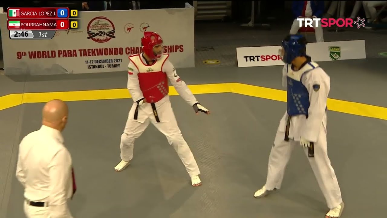 Final K44 M 70kg GARCIA LOPEZ Juan Diego MEX vs POURRAHNAMA Mahdi IRI background