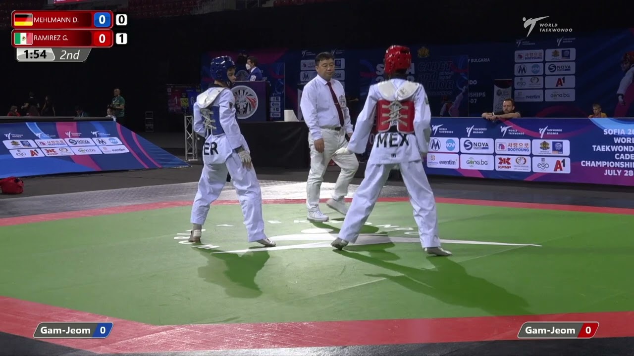 423 R16 Men 48kg GER MEHLMANN D MEX RAMIREZ G background