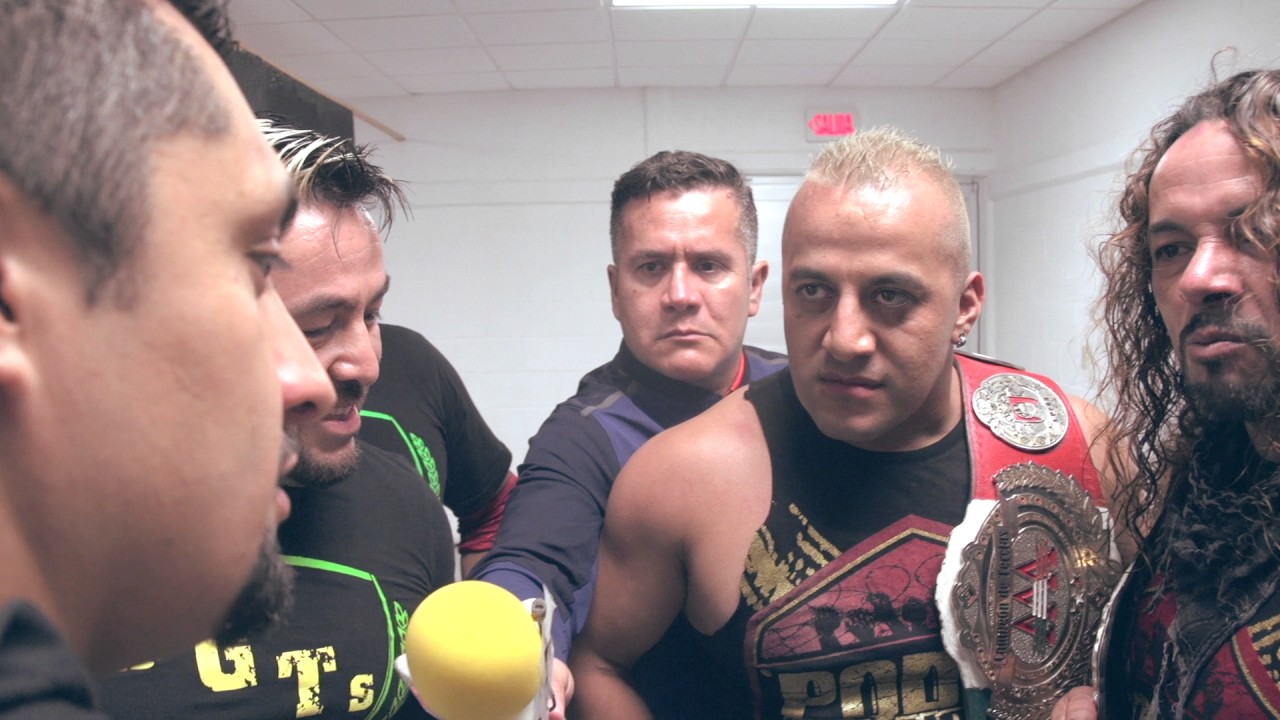 Bronca en vestidores: OGTs Vs Poder del Norte - Lucha Libre AAA Worldwide - Julio 2017 background