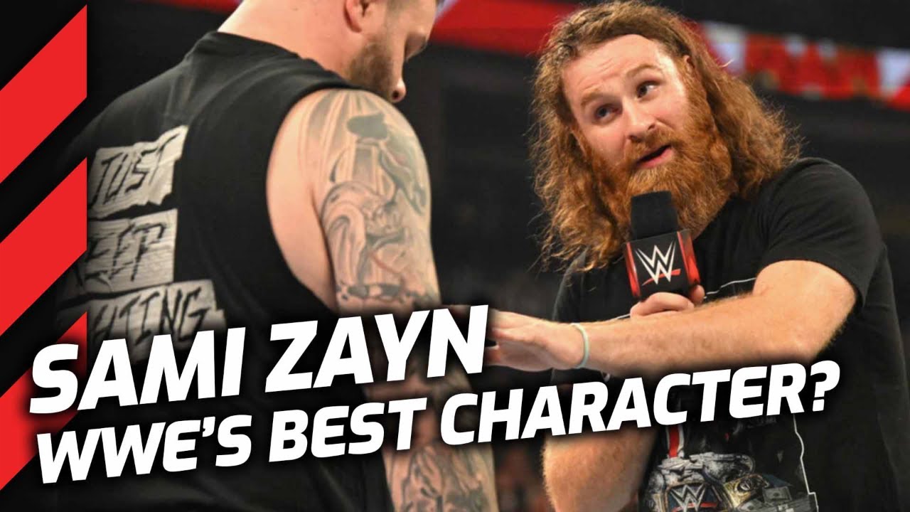 Sami Zayn in The Bloodline: WWE's Best Character? background