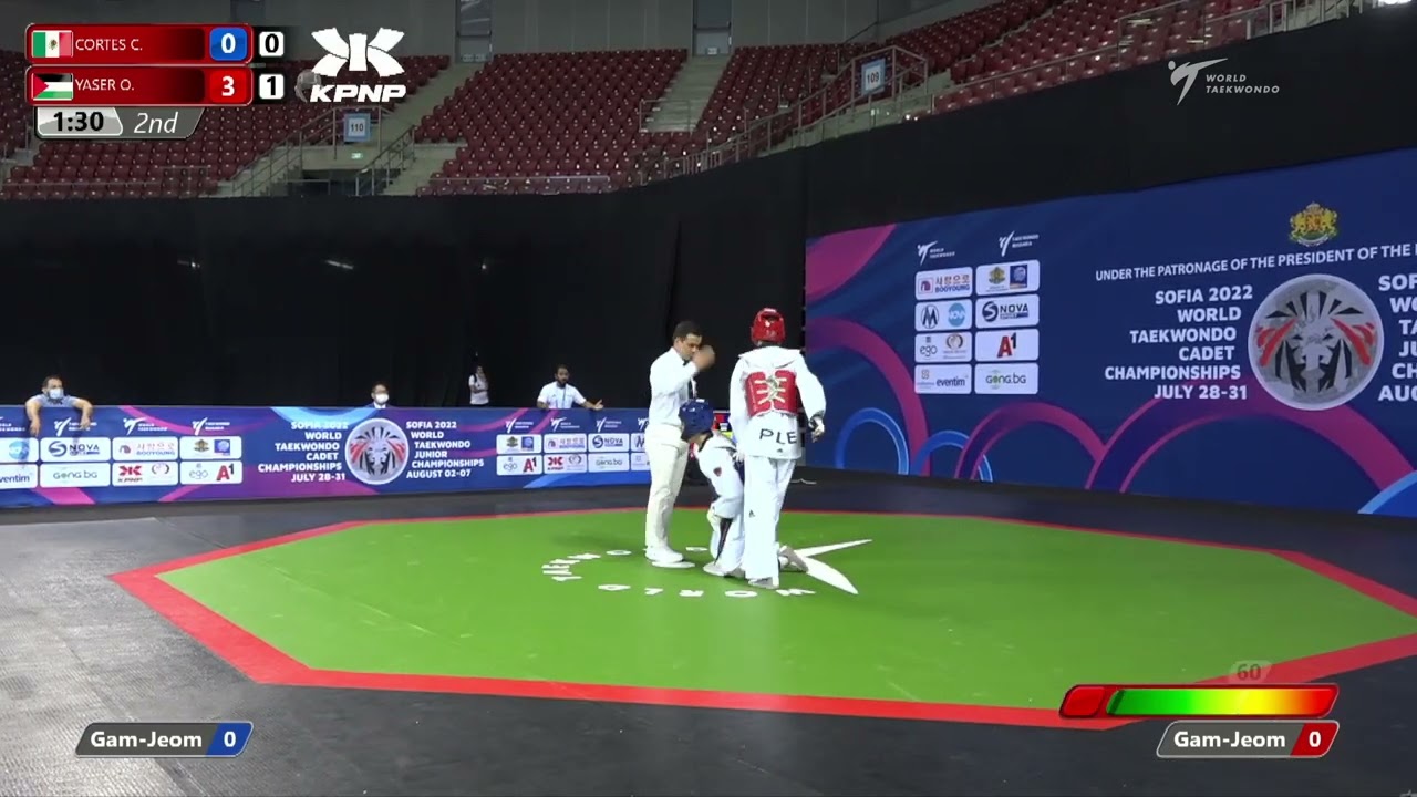 526 Quarter Final Men 59kg MEX CORTES Carlos PLE YASER ISMAIL Omar