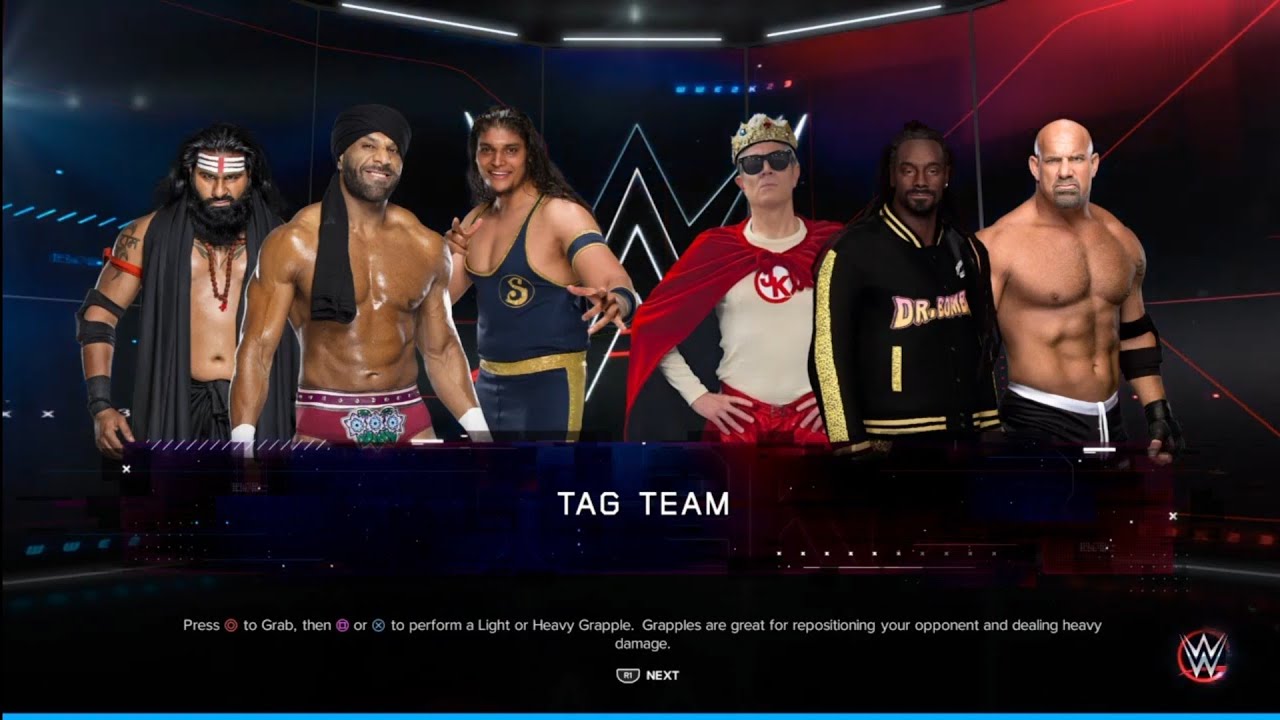 The Maharaja Mafia vs Knoxville, Snoop & Goldberg. WWE 2K23