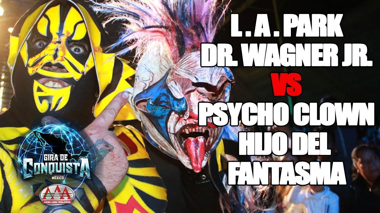 L. A. Park y Wagner Jr. Vs Psycho Clown e Hijo del Fantasma | Lucha Libre AAA Worldwide backdrop